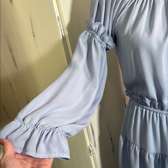 Lucy in the Sky Soft Blue Dress - Picture 7 of 11